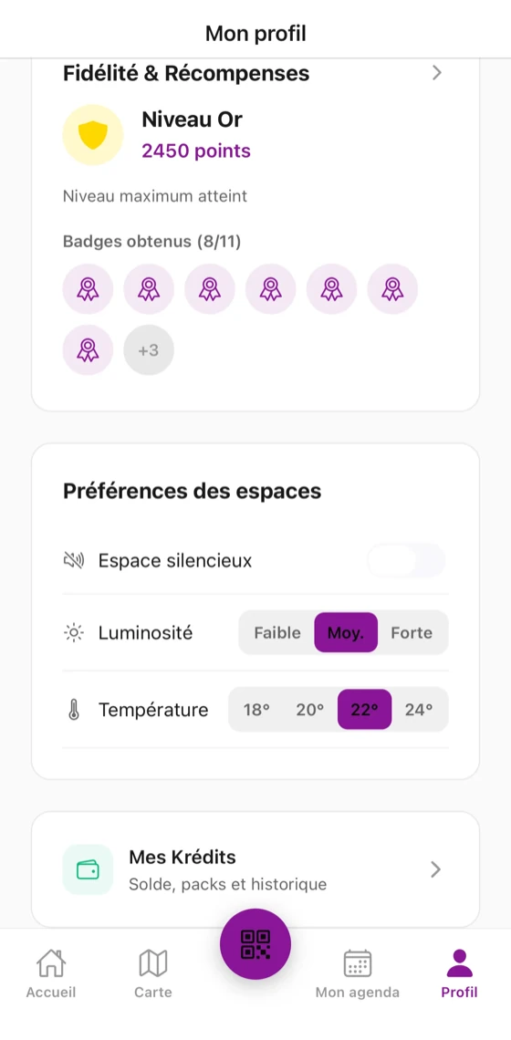 App K-work : Personnalisation